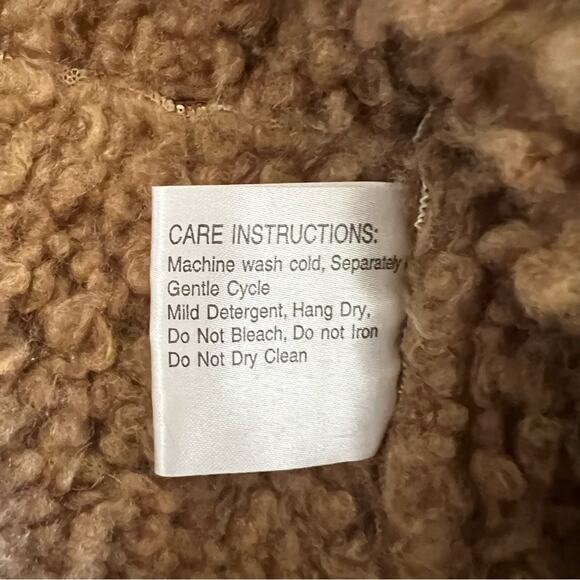 Gallery Women’s Vintage Penny Lane Fur Sherpa Lined Long Brown Maxi Coat Sz XL - Picture 9 of 16